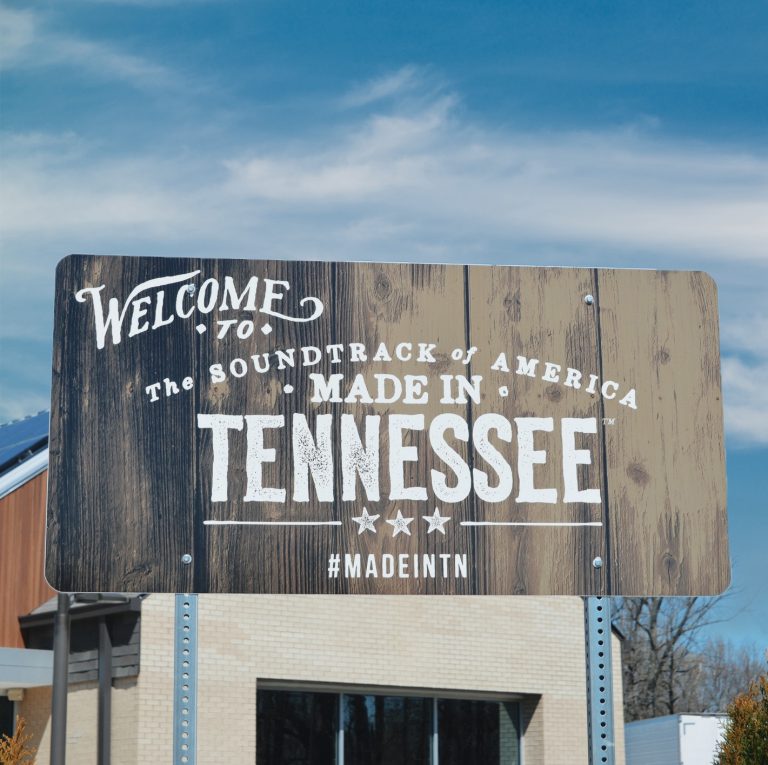 CBD in Tennessee Road sign