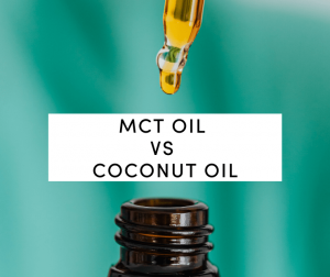 MCT Oil vs. Coconut Oil: Pipette with brown bottle