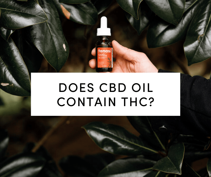 Tanasi CBD Tincture in nature with leafy background