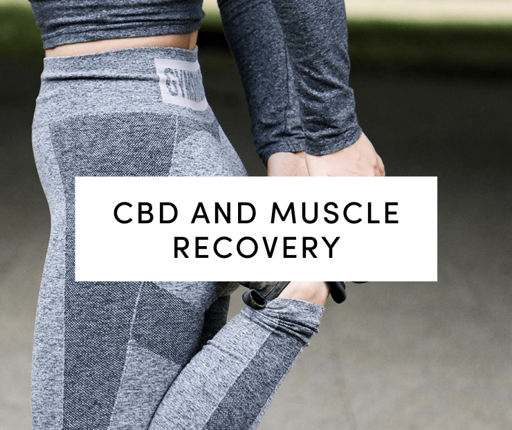 CBD and muscle recovery: woman stretching before a run