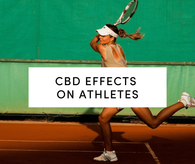 CBD Effects on Athletes: Woman playing tennis