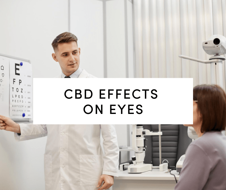 CBD Effects on Eyes: Woman taking an eye exam