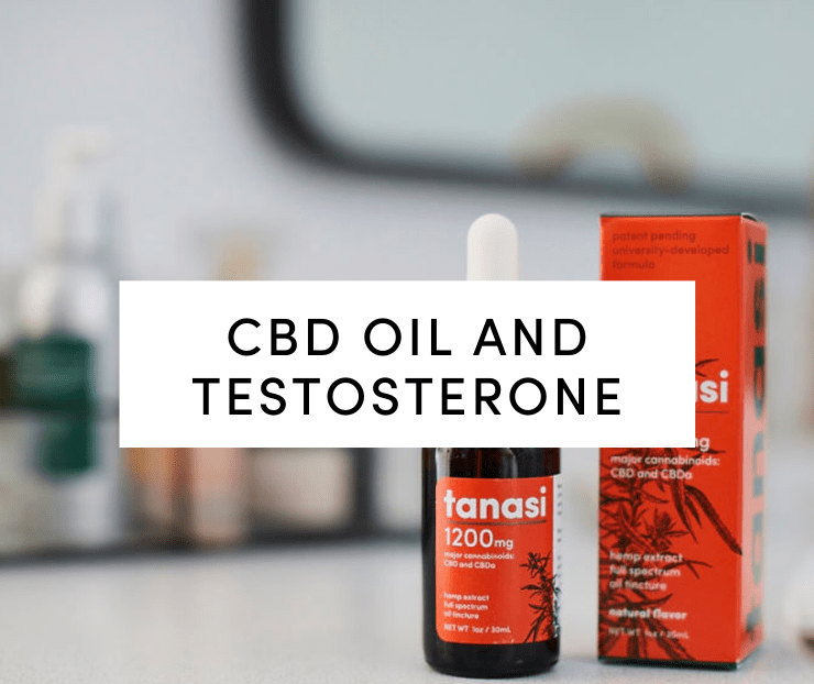 cbd oil testosterone: cbd oil on bathroom counter