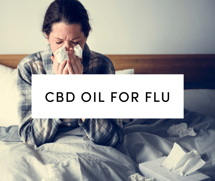 CBD oil for flu: Woman suffering from flu symptoms