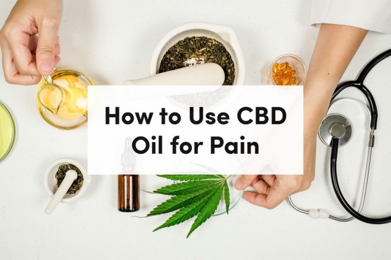 How to Use CBD Oil for Pain - CBD - tanasi