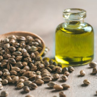 Hemp Seed Massage Oil - hemp seed oil and hemp seeds