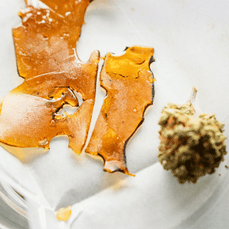CBD Wax - a sample of cbd wax a cannabis bulb
