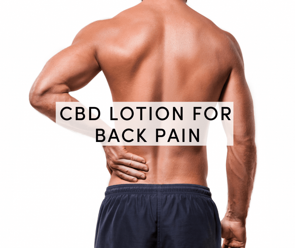 cbd lotion for back pain