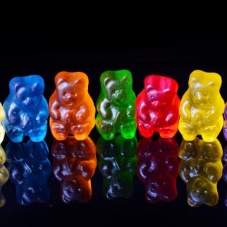 Full Spectrum CBD Gummies With THC - cbd gummie bears lined up