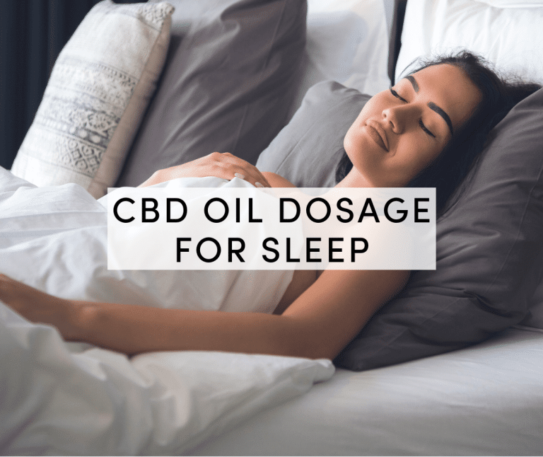cbd oil dosage for sleep