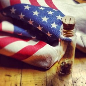 In What States Is CBD Oil Legal - american flag and cbd oil