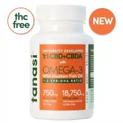 CBD+CBDA Omega-3 Softgel - Wild Alaskan Fish Oil