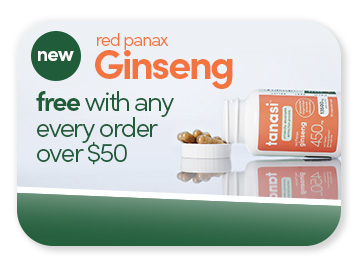 Free Ginseng with orders over $50